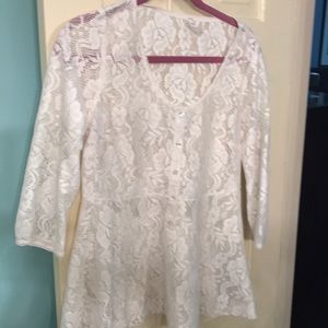 Lace Peplum Free People Blouse